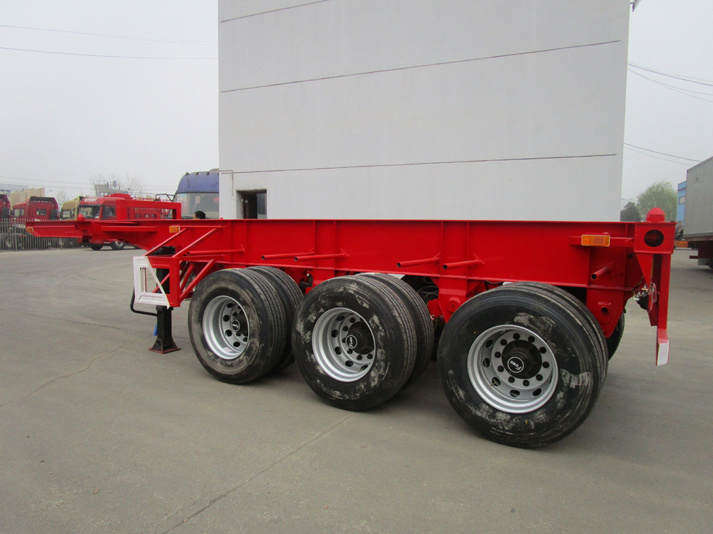 20英尺三軸骨架半掛車