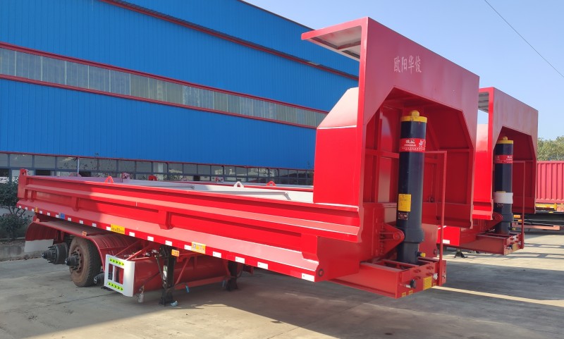 9.5米U型后翻自卸半掛車